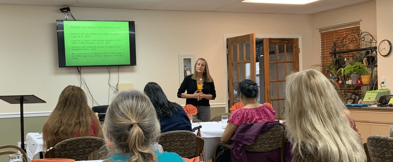Cheryl Fabello giving presentation