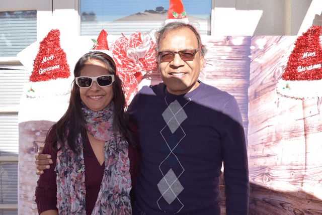 employees at holiday appreciation lunch
