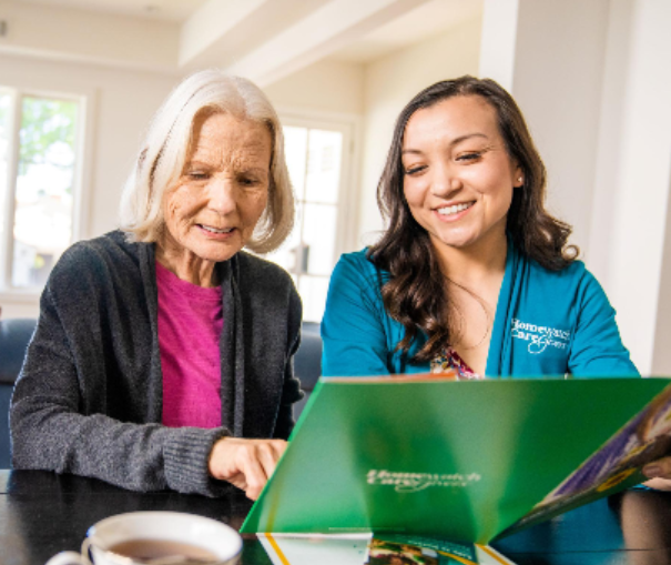 An assisting a client