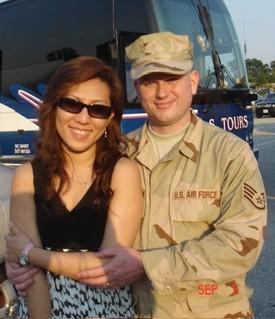Caregiver helping a woman
