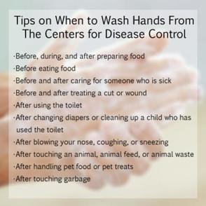 Hand Washing Tips Hand Washing Tips