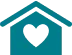 House with heart logo