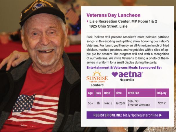 veteran's day lunch flyer
