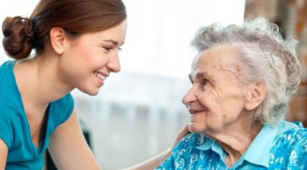 women looking into each others eyes