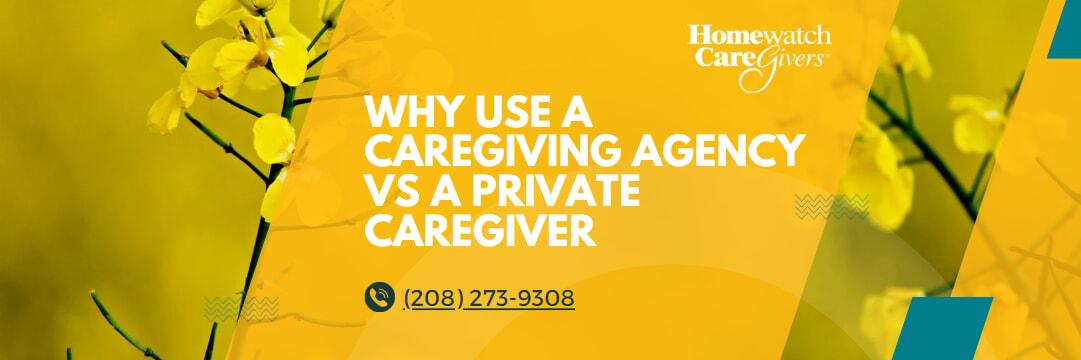 why use a caregiving agency vs a private caregiver