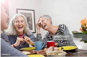 Seniors laughing 