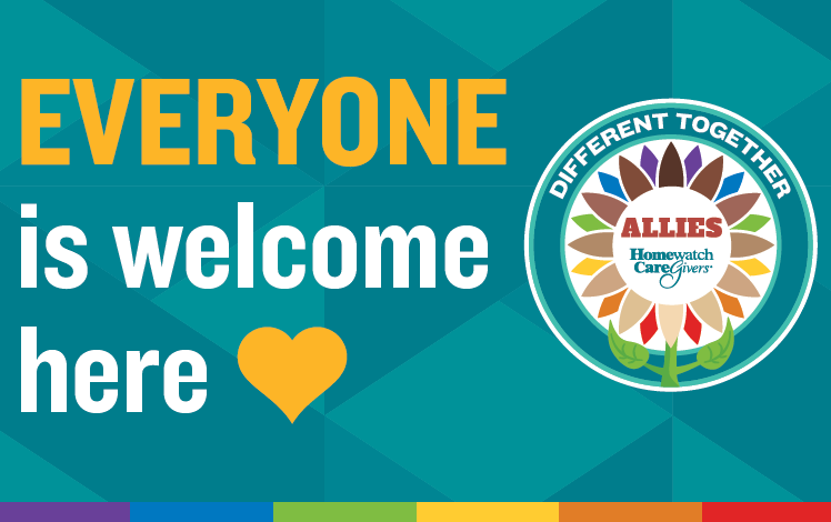 Allies logo "everyone is welcome here"